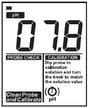 Clean probe and calibrate message