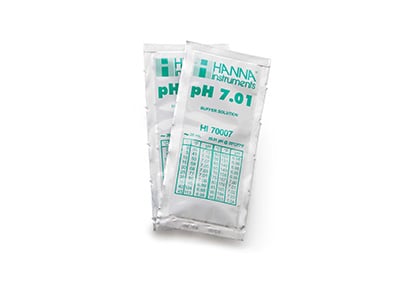 Hanna Instruments buffer sachets.