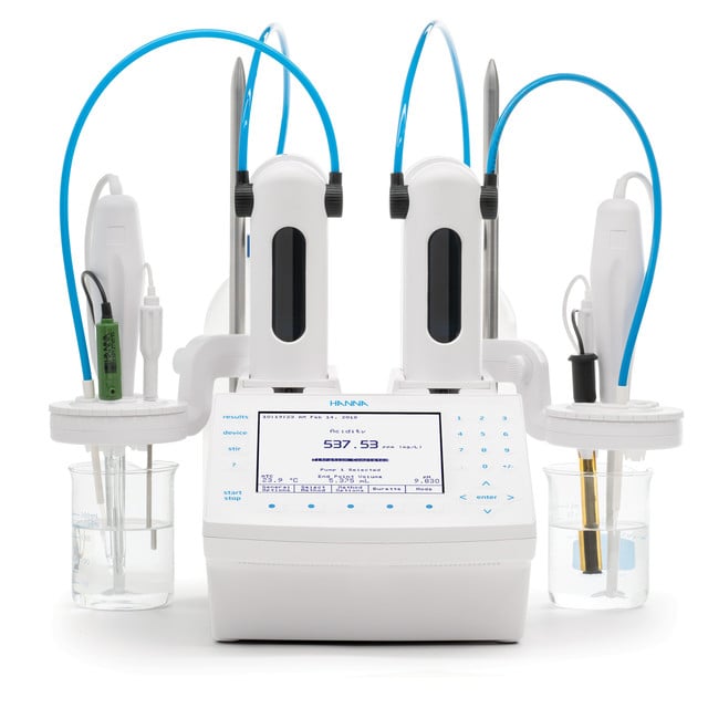 Front View of Salt & Acidity Titration for Food Manufacturing Testing