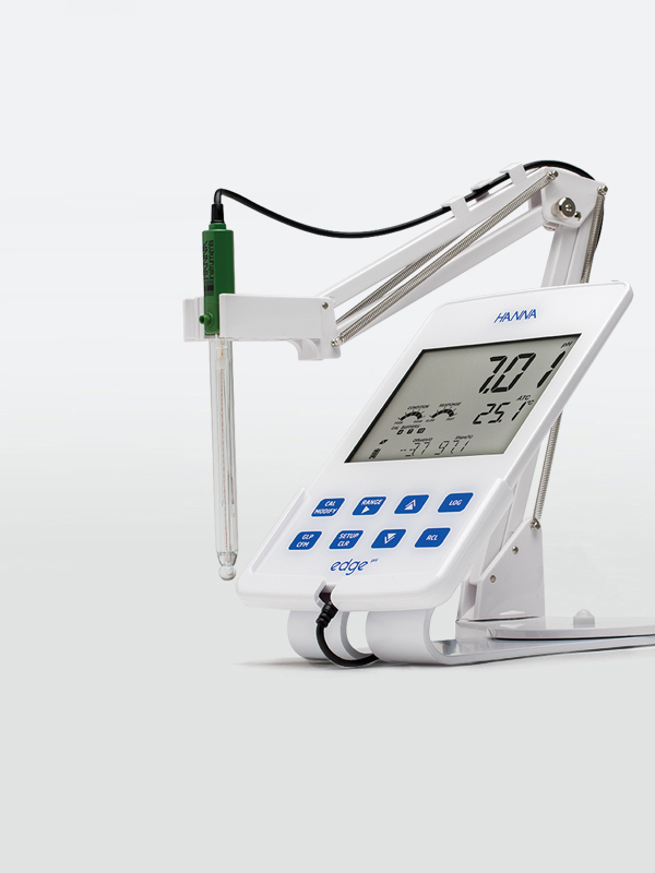 Hanna's white edge tablet pH meter.